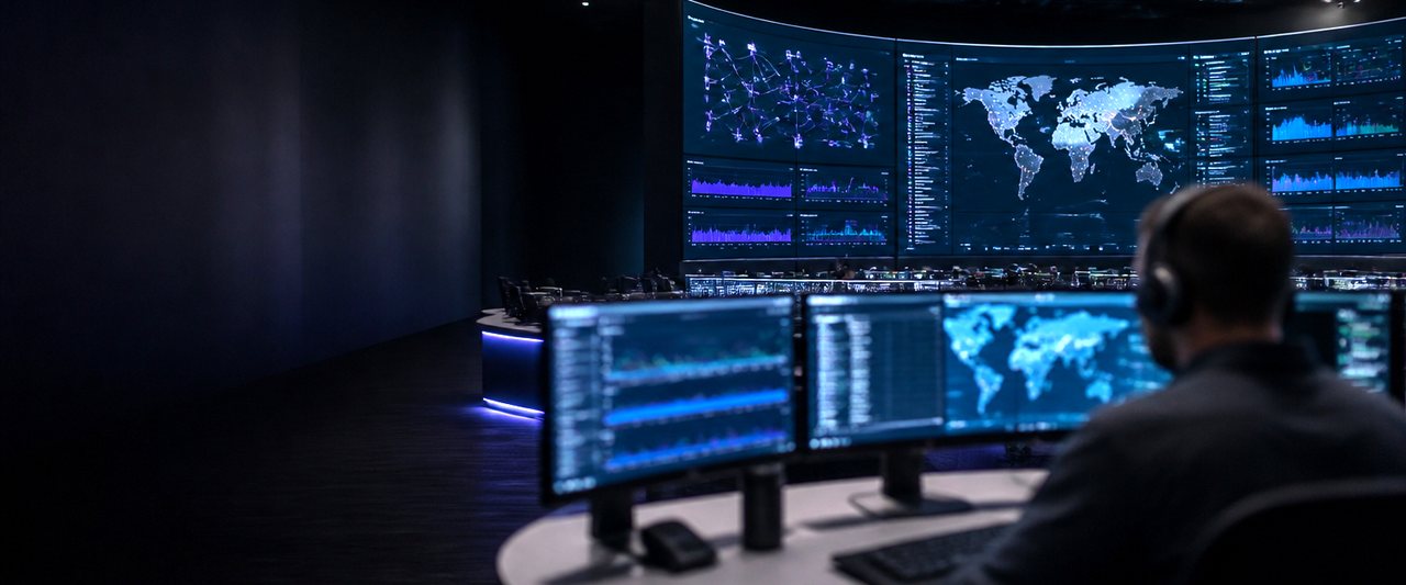 Mesa de servicio de TI atendiendo monitoreo de infraestructura